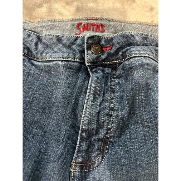 SMITH'S Dungarees Jeans Size 22W Bootcut Stretch Denim Western High Rise Cowgirl - Picture 4 of 8